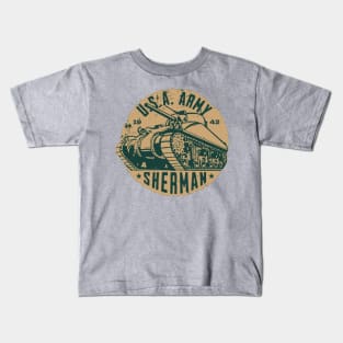 M4 Sherman | WW2 USA Tank Kids T-Shirt